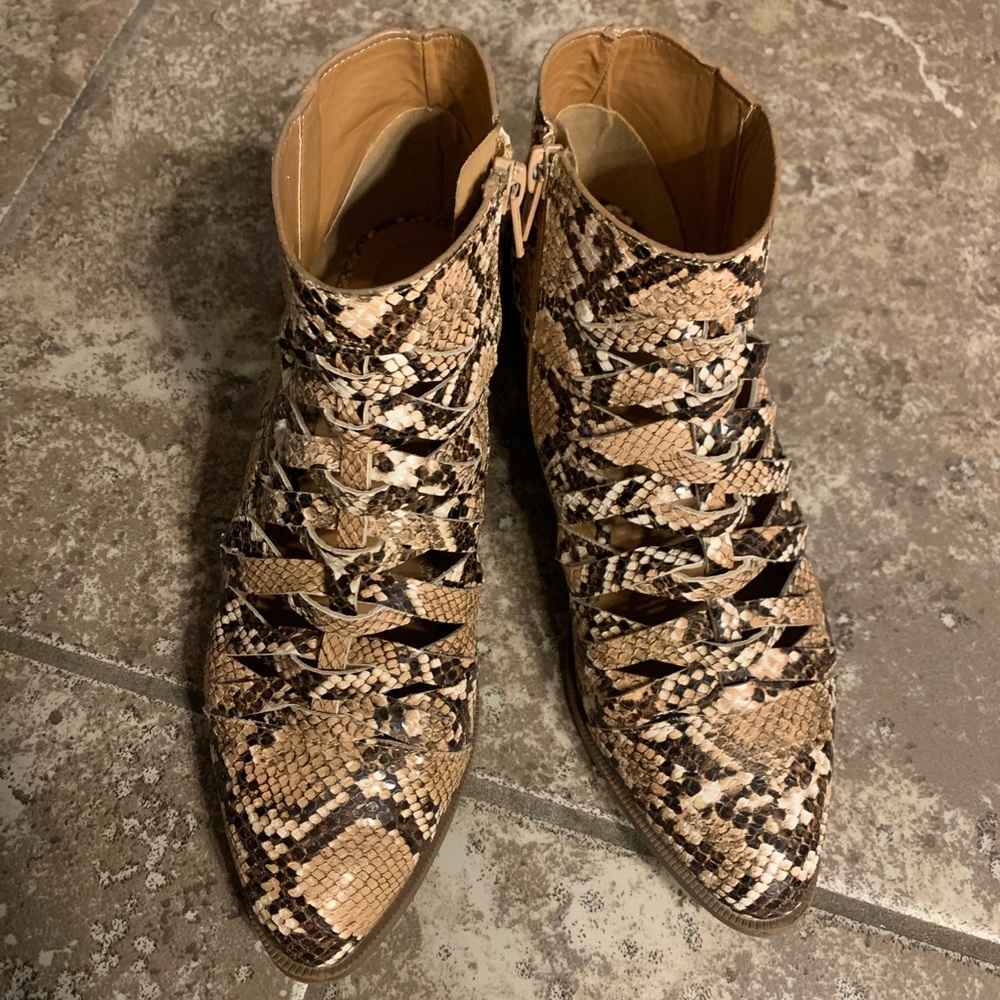 Snake Print Bootie - image 4